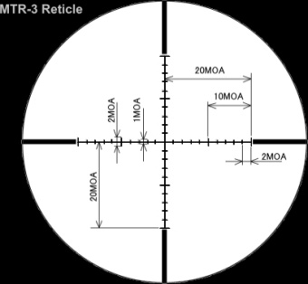 Оптический прицел March 2,5-25x42 Illuminated MTR-3 Reticle # D25V42TIML