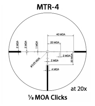Оптический прицел March 10-60x52 с подсветкой MTR-4, 1/8MOA (D60HV52TI)