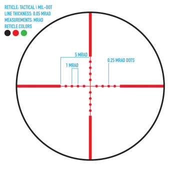Оптический прицел Firefield Tactical 3-12x40 AO, Red/Green Illuminated Mil Dot (FF13043) (кольца и крышки в комплекте)
