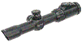 Оптический прицел Leapers 1-8X28 Accushot T8 Tactical 30mm cетка Circle Dot с подсветкой (36 цветов)+ кольца  SCP3-18IEСDQ