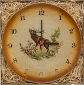 Настенные часы KOZAP 23cм (39/441) с охотничьей тематикой