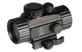 Коллиматорный прицел Leapers 1x30 Compact точка Dot, закрытый, 2-х цв.подсветка, красная/зеленая, крепление на Weaver (SCP-RG40SDQ)