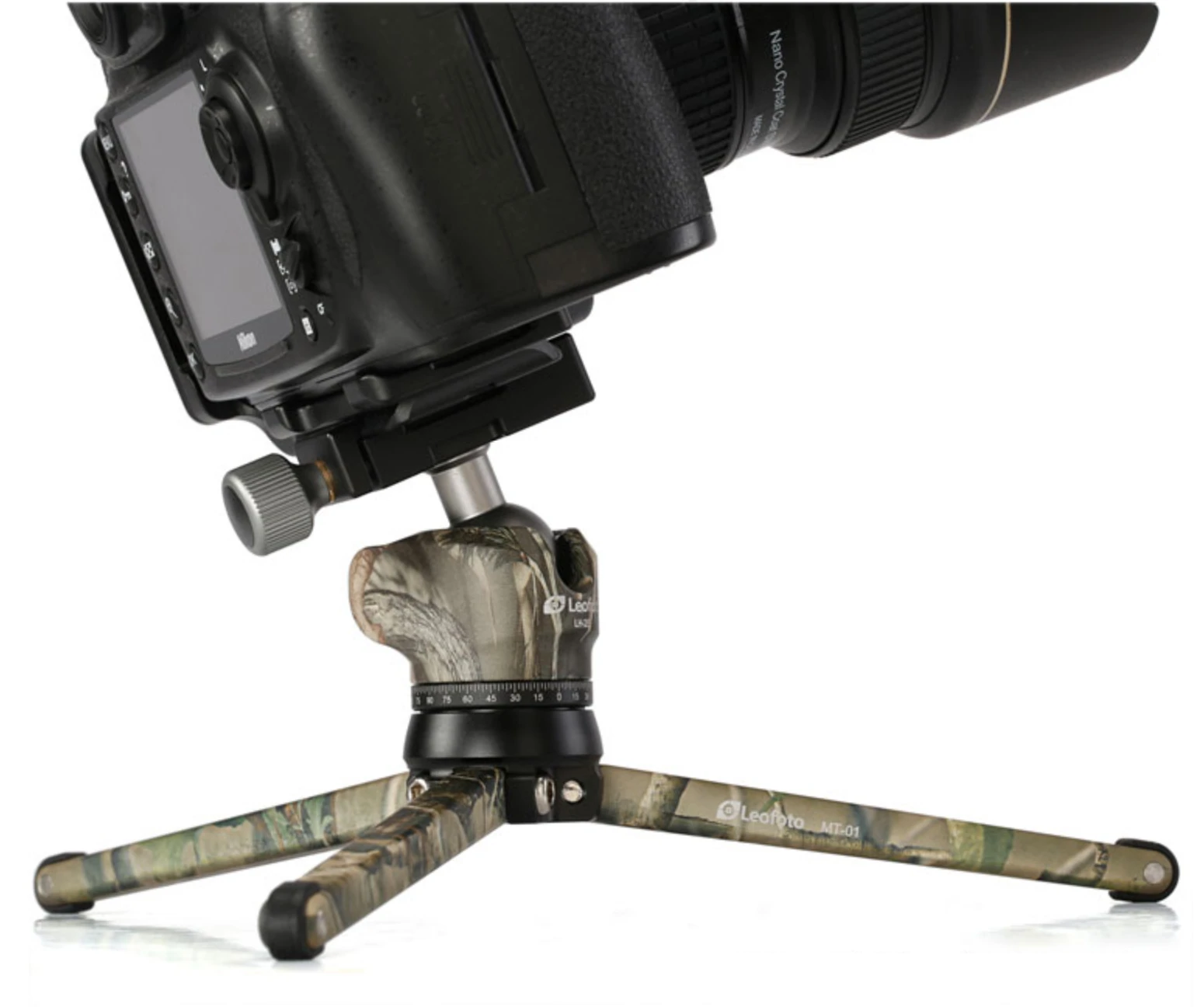 Штатив трипод настольный Leofoto MT-01+LH-25 Camouflage CARBON (Arca ...