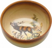 Глубокая керамическая тарелка KOZAP для фруктов (7/9912)  с охотничьей тематикой