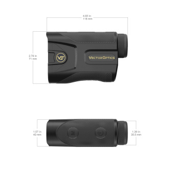 Дальномер Vector Optics PARAGON 7х25 GenIII BDC дальность измерения от 5 до 2200 метров  (SCRF-S24)