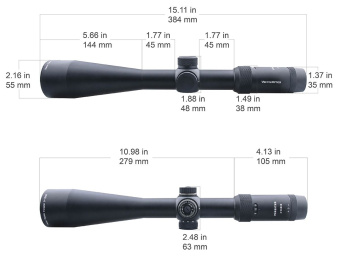 Оптический прицел Vector Optics Forester 3-15x50, сетка L4a, 30 мм, азотозаполненный, с подсветкой (SCOM-16P)