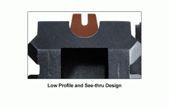 Боковой быстросъемный кронштейн Leapers UTG PRO AK47 19-Slot Low Pro Picatinny Rail, QD, Rear Sight MTU014