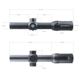 Оптический прицел Vector Optics Constantine 1-10x24 SFP, сетка: German #4 (SCOC-35)