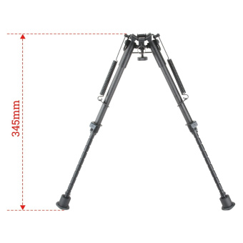 Сошки Vector Optics 9-13.5” для установки на антабку (карбон,регулируемые, фиксация рычагом,+переходник на weaver) высота от 22 до 34см (RSCFP-09)