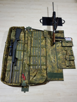 КЕЙС-МАТ №13 Русский снайпер на 2 винтовки до 127 см максимальная комплектация (цвет мультикам)