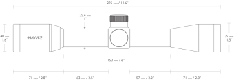 Оптический прицел Hawke Vantage 4x32 (30/30) 14100