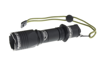 Фонарь тактический Armytek Dobermann / XP-E2 Зелёный 160 лм / 5°:40° / 1x18650 / или 2xCR123A