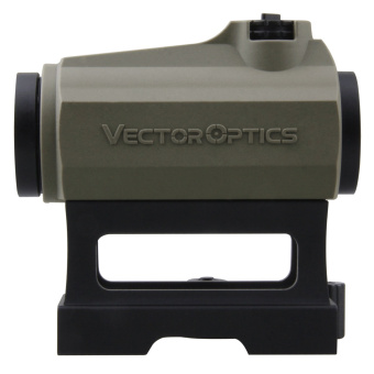 Коллиматорный прицел  Vector Optics MAVERICK 1x22 SOP 3МОА,закрытый, быстросъёмный на Weaver, резиновое покрытие, цвет FDE (SCRD-39)