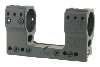 Тактический кронштейн SPUHR D34мм для установки на Picatinny, H44мм, без наклона (SP-4008)