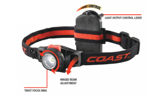 Фонарь Coast HP7 (360 люмен/260м, ручной фонарь, устройчив к влаге, белый свет)