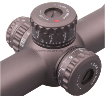 Оптический прицел Vector Optics Continental X6 4-24x56 Ranging FFP, 34 мм, сетка VEC-MBR MIL  (SCFF-39)