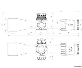 Оптический прицел Kahles K318i 3,5-18x50 SKMR3 ccw левая  1cm/100m