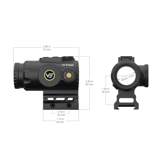 Призматический прицел Paragon 1x16 Micro Prism Scope (SCPS-M01)