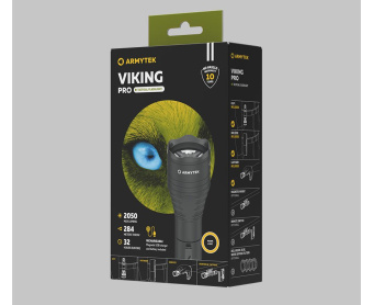 Фонарь тактический Armytek Viking Pro Magnet USB / XHP50.2 /Холодный/ 2200 лм / 10°:80° / 1x18650 (в комплекте)