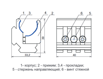 База Weaver -ПРИМ (два посадочных места Weaver на ружьях с вертикальным и горизонтальным расположением стволов