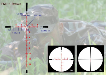 Оптический прицел March 3-24x52 FFP 30mm Illuminated FML-1 Reticle # D24V52FIML