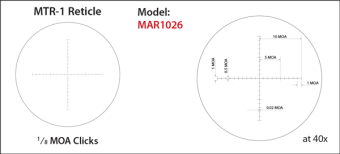 Оптический прицел March 10-60x52 с подсветкой MTR-1, 1/8MOA (D60HV52TI)