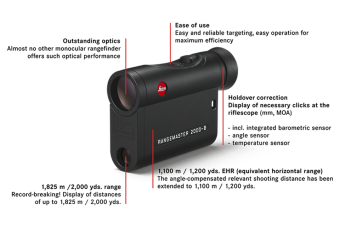 Лазерный дальномер Leica Rangemaster 2000CRF-B black