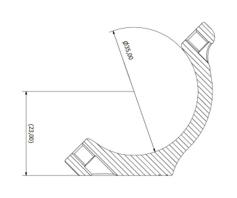 Кольца охотничьи SPUHR D35мм для установки на кронштейн Blaser, H23мм (HB50-23A)
