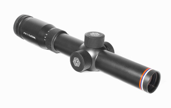 Оптический прицел Пилад (ВОМЗ) РV 1-7х25MLKG  с подсветкой (сетка три пенька, с подсветкой - точка в центре)