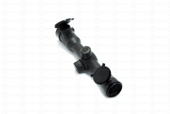 Пилад Р4х32LGGKG с подсветкой (сетка три пенька, с подсветкой - пенек в центре)  в том числе и для пневматического оружия, 30мм