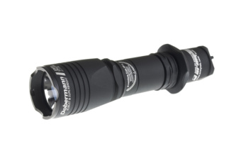 Фонарь тактический Armytek Dobermann / XP-E2 Зелёный 160 лм / 5°:40° / 1x18650 / или 2xCR123A