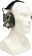 Тактические наушники EARMOR M31N MARK3-FG (FOLLIAGE GREEN)  (нейлоновое оголовье под шлем, шумодавление активный - 84ДБ/пассивный - 22ДБ)