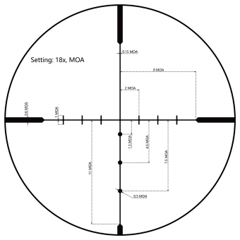 Оптический прицел Vector Optics Matiz 6-18x44 AO, сетка 22LR Rimfire, 25,4 мм, азотозаполненный, без подсветки (SCOL-28)