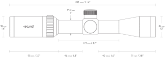 Оптический прицел Hawke Vantage IR 2-7x32 30/30 с подсветкой (14210)