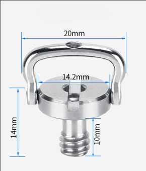Винт  UNC 1/4 "D диаметр шляпки 20мм