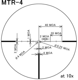 Оптический прицел March 1-10x24 illuminated MTR-4 Reticle # D10V24TI
