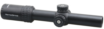 Оптический прицел Vector Optics Aston 1-6x24, сетка Tactical Dot MOA, 30 мм, тактические барабаны, азотозаполненный, с подсветкой (SCOC-24P)