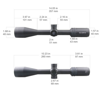 Оптический прицел Vector Optics Hugo 4-16x44, сетка 22LR Rimfire, 25,4 мм, азотозаполненный, без подсветки (SCOL-29P)
