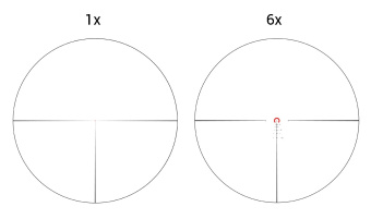 Оптический прицел Vector Optics Continental X6 1-6x28 Tactical FFP,  сетка BDC & Wind, 34 мм,  тактические барабаны, Zero Stop, азотозаполненный, с подсветкой  (SCFF-31)