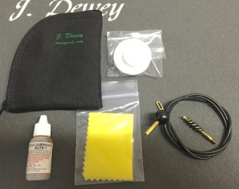 Полевой набор для чистки в сумке (в комплекте мягкий шомпол, держатель патча, нейлоновый вишер салфетка для оптики, патчи, нейтральное масло) .22-.30кал FK1