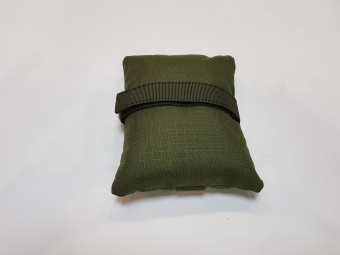 Тактическая подушка Русский Снайпер с наполнителем увеличенная - 15х19 см (цвет олива)