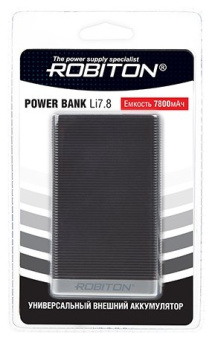Универсальный внешний аккумулятор ROBITON POWER BANK Li7.8-K 7800мАч (BL1 529-991)