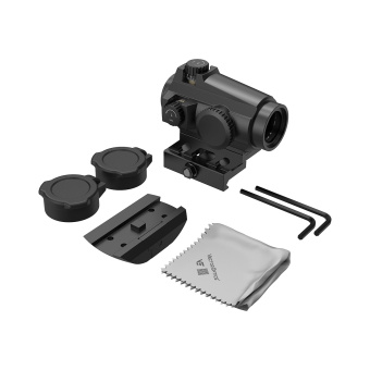 Коллиматорный прицел  Vector Optics MAVERICK-II PLUS 1x22 DBR(точка 2MOA, круг с точкой) совместим с ПНВ, быстросъёмный на Weaver (SCRD-PD12)