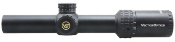 Оптический прицел Vector Optics Aston 1-6x24, сетка Tactical Dot MOA, 30 мм, тактические барабаны, азотозаполненный, с подсветкой (SCOC-24P)